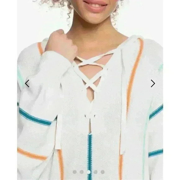 NWT ROXY Bay Of Rainbows Hoodie for Women Sz M - Picture 3 of 6